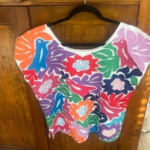 J. Marie embroidered top